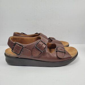 SAS Bravo Women's Brown Adjustable Strap Sandal US Size 9.5N